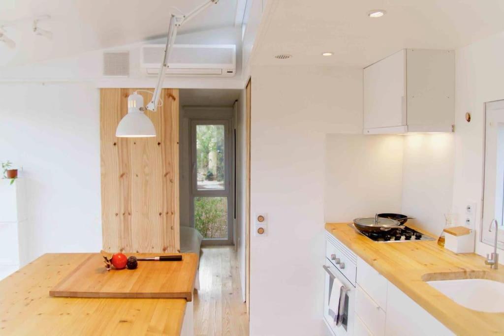 Eco Tiny Home & Office For Digital Nomads Vallmoll Exterior photo